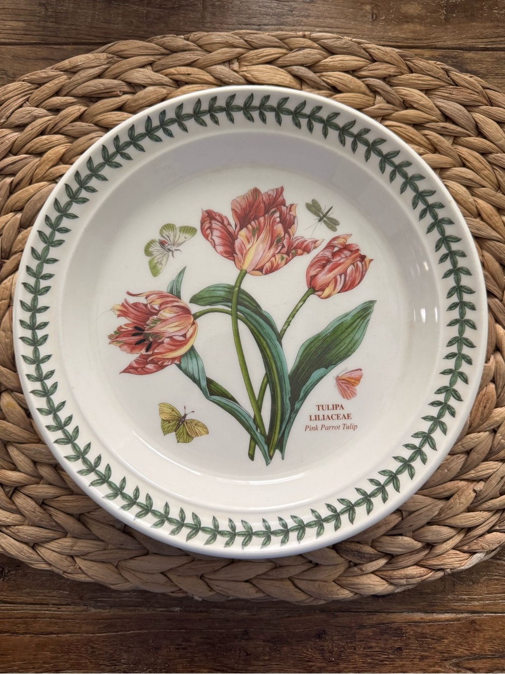 Vintage Portmeirion Botanic Garden PARROT TULIP Salad Plate 8.5”